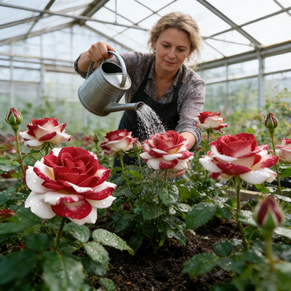 Create a Captivating Garden of Blooms — 300Pcs Rare Bi-Color Red and White Roses Seeds