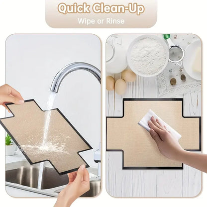 2Pcs Silicone 9.4 × 13.4 inches Bread Loaf Pan Liners Bakeware - Non-Slip, Food-Safe Baking Mats