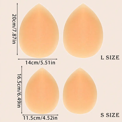 1 Pair Women's Thick Adhesive Hip Pads Butt Enhancer Inserts