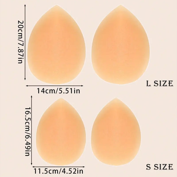 1 Pair Women's Thick Adhesive Hip Pads Butt Enhancer Inserts