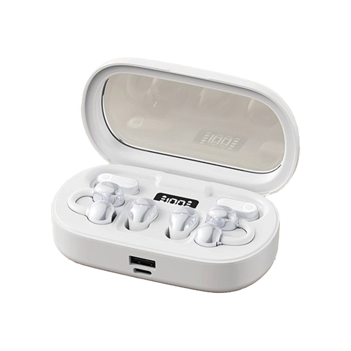 3-in-1 Wireless Earbuds,Open Ear Clip-on, in-Ear & Sleep Earbuds Bluetooth Headphones with Multi-Wear Design