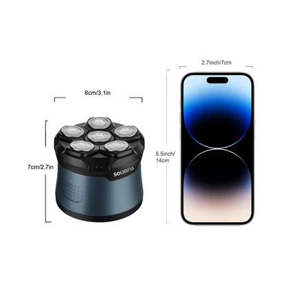New Bald Head Shaver LED Display Waterproof Rechargeable Long Battery