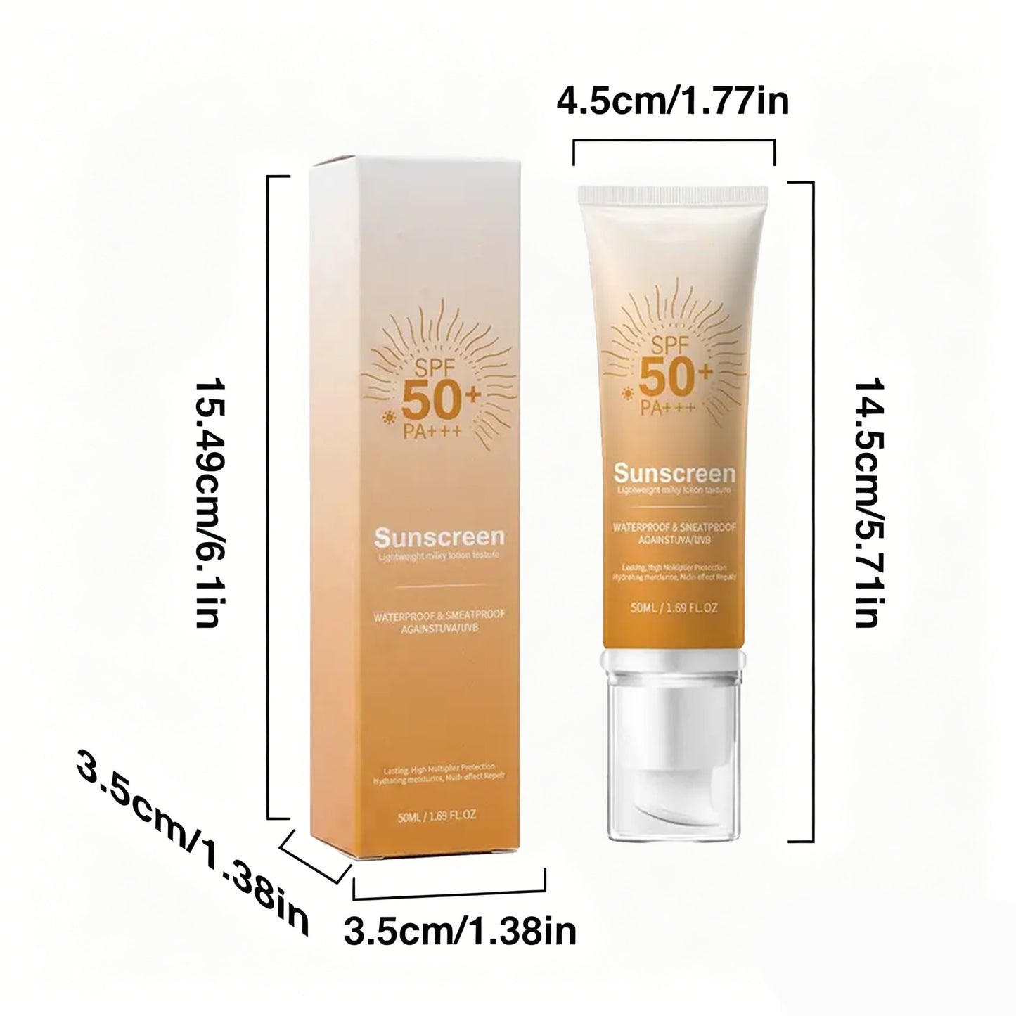 Sunscreen to Prevent Sunburn and Tanning SPF 50 PA+++