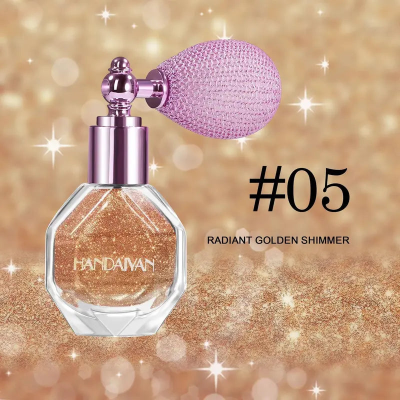 Glitter Highlighter Spray Natural Skin Tone Radiant Finish Face-Body Highlighter