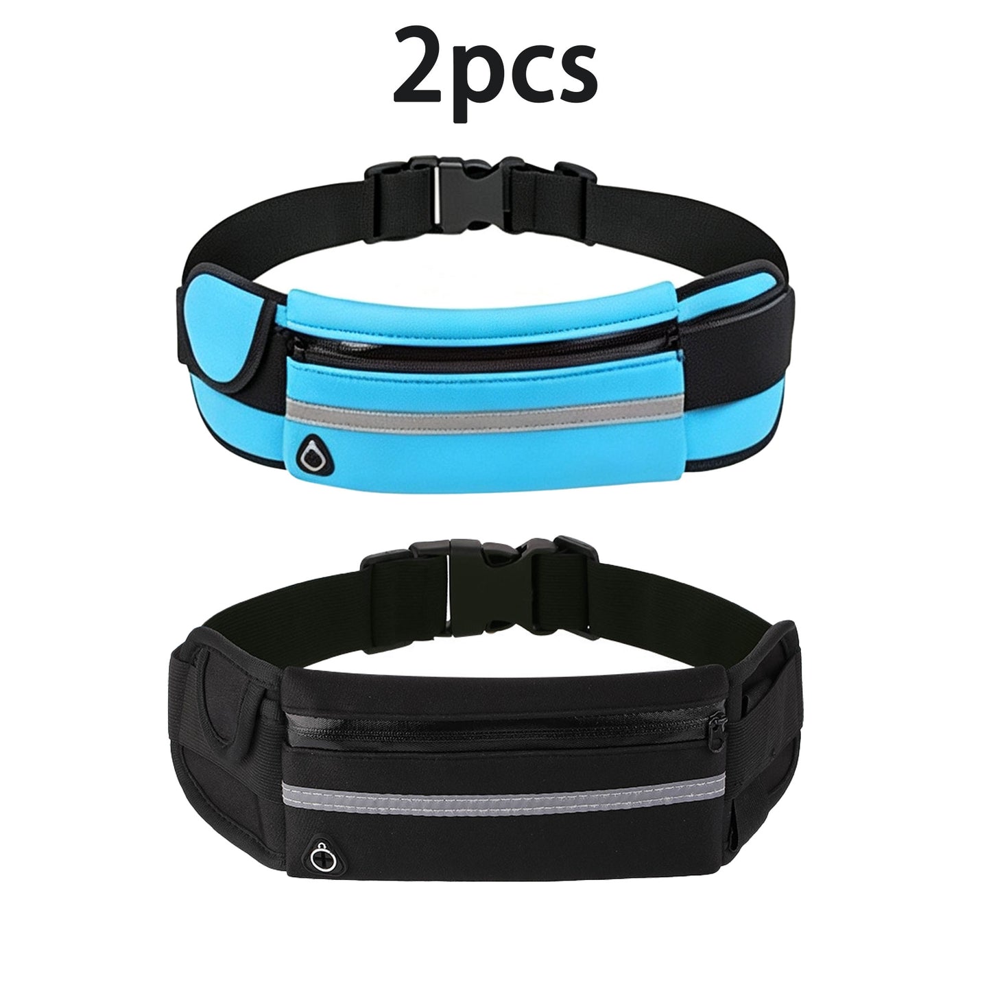 2PCS Women Fanny Pack Running Belt,Belt Bag,Water Resistant Wasit Pack Bag