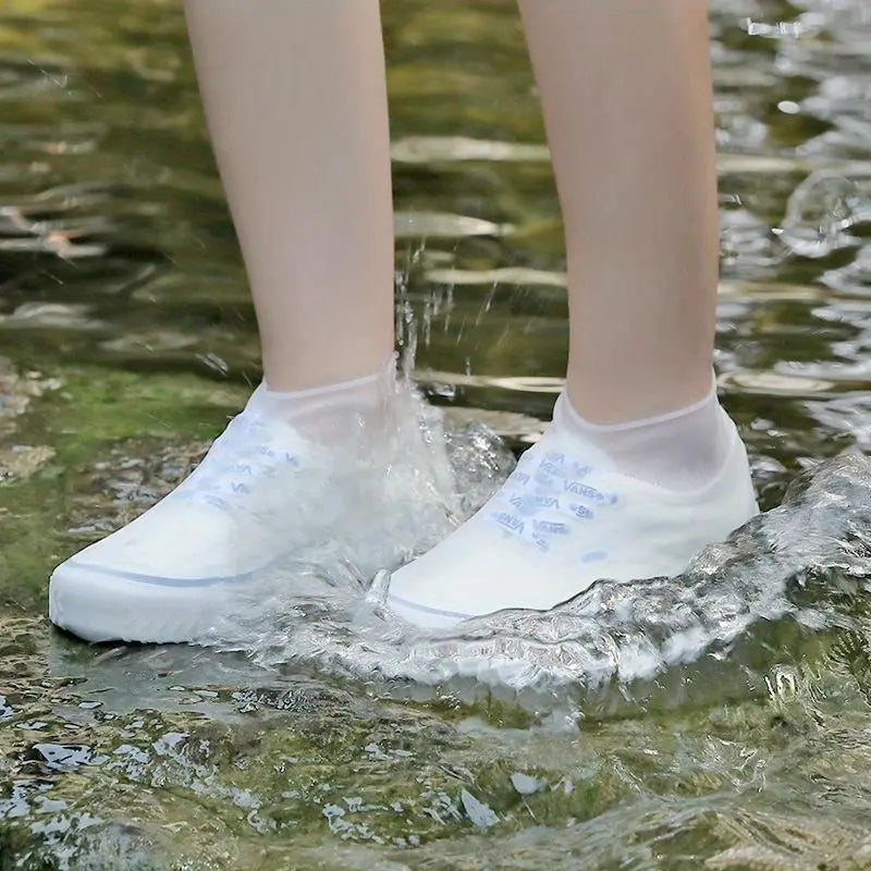 Outdoor Reusable Latex Rain Boot Covers, Waterproof, Durable