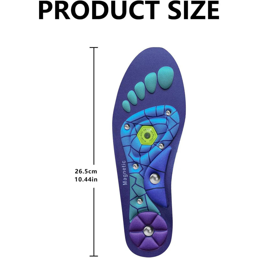 A Pair Magnetic Acupressure Insoles Orthopedic Insoles，Relieve Tired can be Used