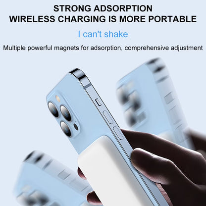10,000mAh Mini Magnetic Power Bank – Compact MagSafe Wireless Charger with 20W Super Fast Charging