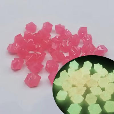300Pcs Outdoor Luminous Stones Outdoor Yard Lawn Path Pebbles for Aquarium Fish Tank Decor
