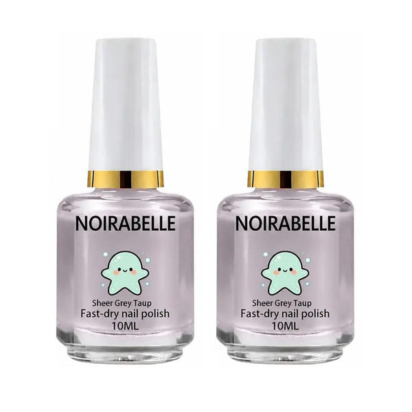 2Pcs Lilac-Pink Mirror-Effect Nail Polish - Natural Drying, Natural Nail Strengthening, Ideal for Everyday Use & Parties