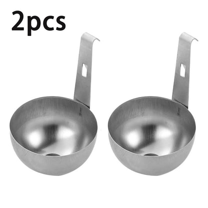 2PCS Stainless Steel Hanging Egg Poacher