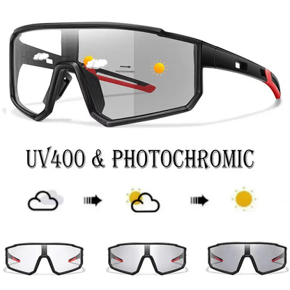 3 Packs Fashion Cycling Photochromic Sunglasses For Men Women