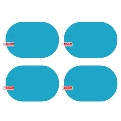 4 Counts Car Rearview Mirror Film, Anti Fog Glare Rainproof Waterproof Protective Sticker
