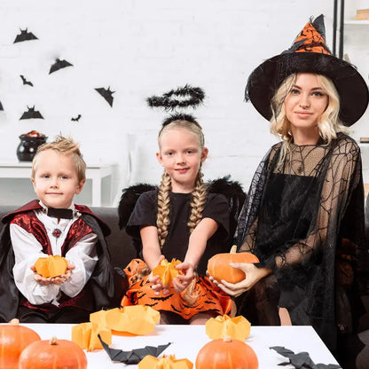 Halloween Poncho for Women, Black Lace Spider Web Cape