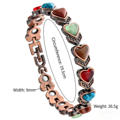 Copper Anklet for Women Magnetic Ankle Bracelet 3800 Gauss Magnets