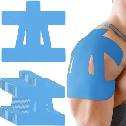 10Pcs Precut Cotton Elastic Kinesiology Strapping Tape for Adults