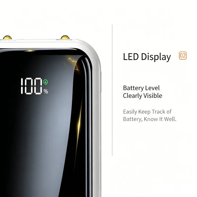 20000mAh 20W Fast Charging Portable Power Bank for Apple and Android Devices with Smart Digital Display