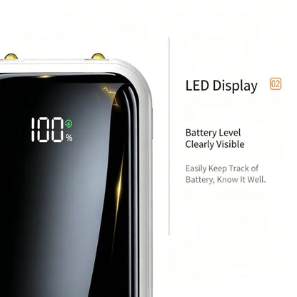 20000mAh 20W Fast Charging Portable Power Bank for Apple and Android Devices with Smart Digital Display