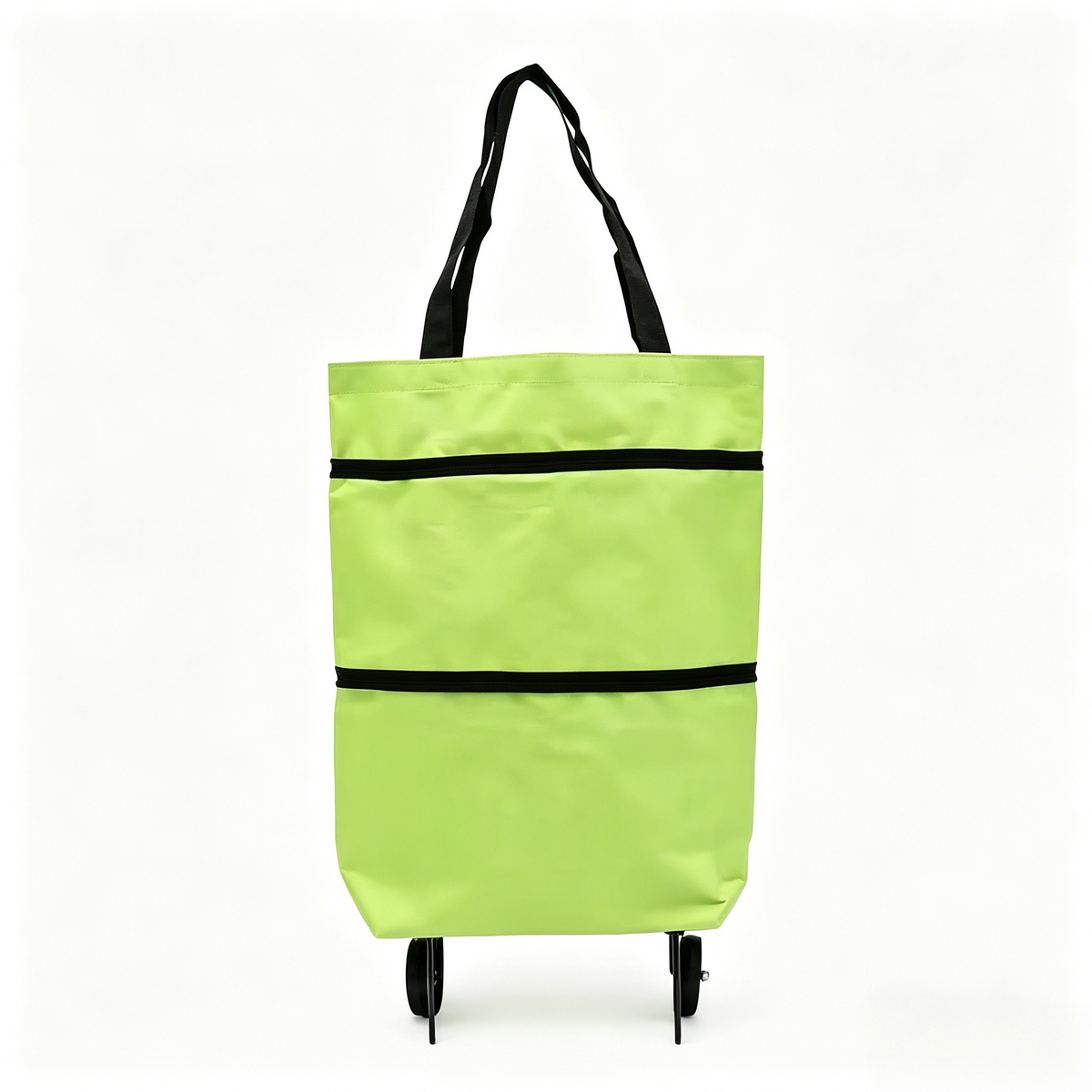 2-in-1 Foldable Shopping Cart: Waterproof Collapsible Grocery Trolley Bag