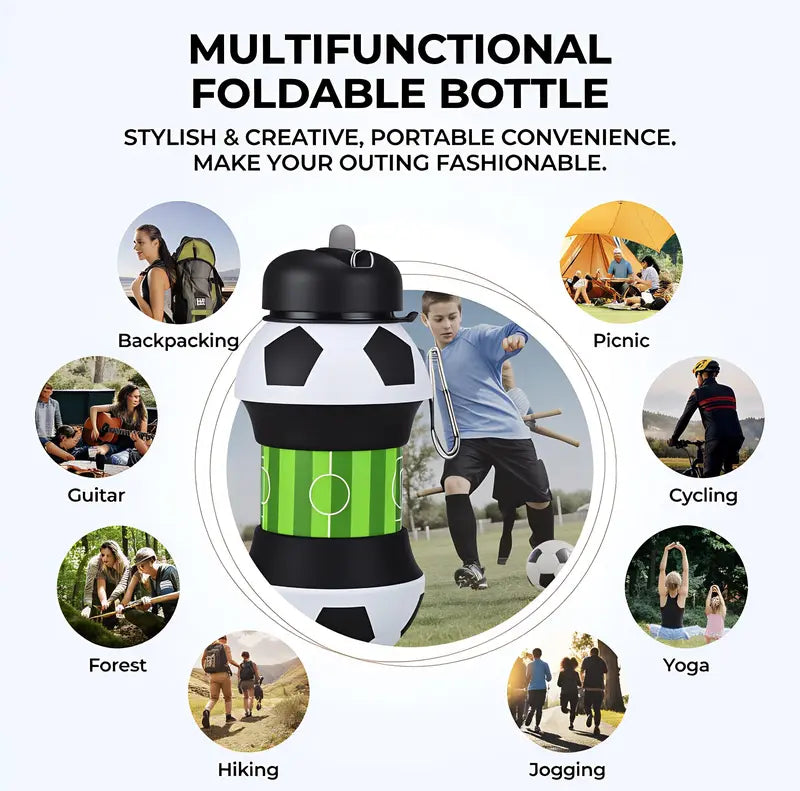 Foldable Water Bottle Portable Leak-Proof Drinking Cup