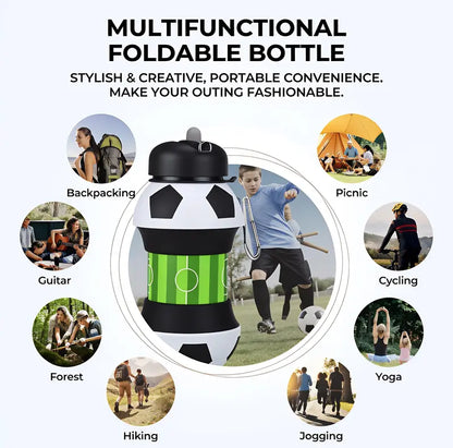 Foldable Water Bottle Portable Leak-Proof Drinking Cup