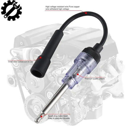 Inline Spark Plug Tester - Plug-in Easy Use Complete Kit