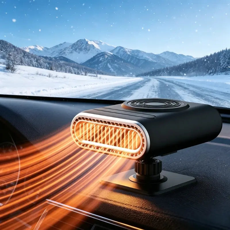 12V Portable Car Heater Power, Adjustable Defogging Windshield Demister