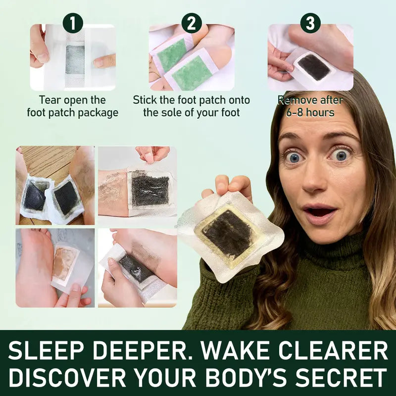 Relax & Sleep Well with toxic Foot Patches – Herbal Detox Pads for Stress Relief