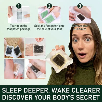 Relax & Sleep Well with toxic Foot Patches – Herbal Detox Pads for Stress Relief