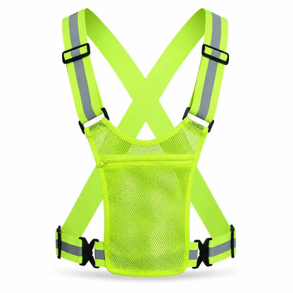 High Visibility Reflective Safety Vest - Adjustable Strap