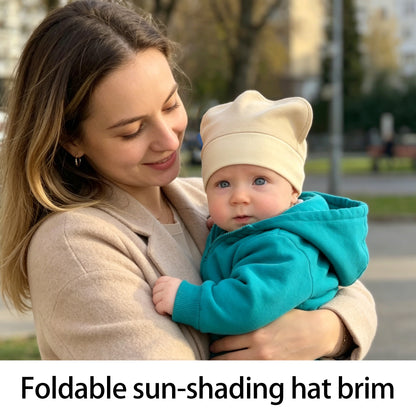 Foldable Brim for Sun Protection & Eye Protection Baby Hat