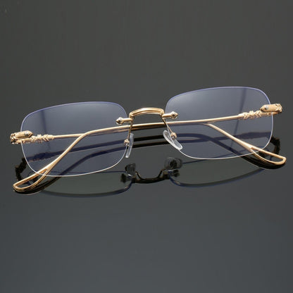 Unisex Frameless Plain Glasses, Casual Style for Daily Wear