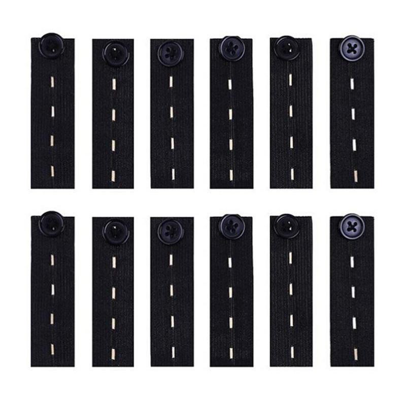 Waist Extender Button, 12pcs Elastic Waistband Extender Button