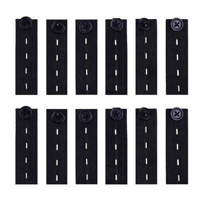Waist Extender Button, 12pcs Elastic Waistband Extender Button