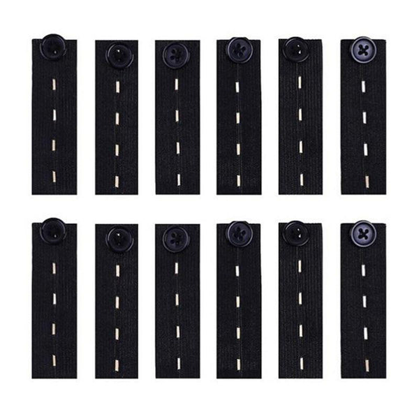 Waist Extender Button, 12pcs Elastic Waistband Extender Button