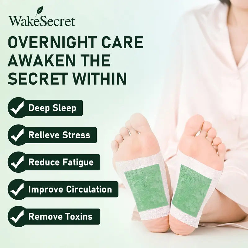 Relax & Sleep Well with toxic Foot Patches – Herbal Detox Pads for Stress Relief