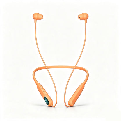 Neckband Wireless Earbuds - IPX4 Sweatproof Silicone In-Ear Audio Headphones