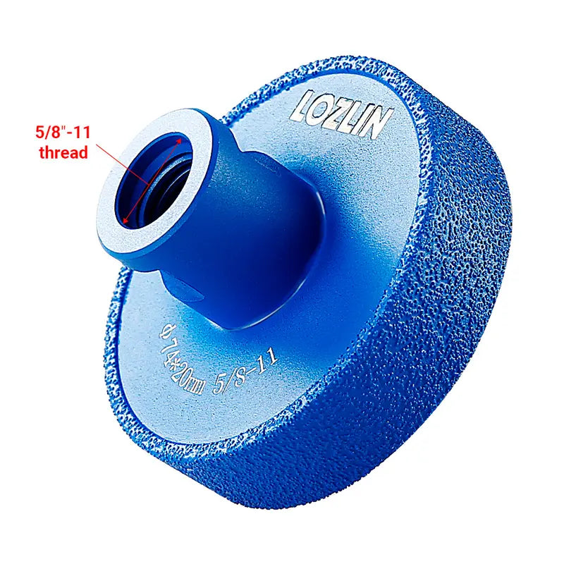 Contoured Forging Emery Diamond Grooving & Edge Profiling Wheel for Stone, 10mm/20mm