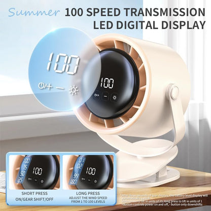 USB Rechargeable Mini Personal Rotate Cooling Fan