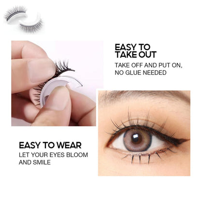 6 Pairs Self Adhesive Eyelashes,3D Dense Lashes No Glue Reusable
