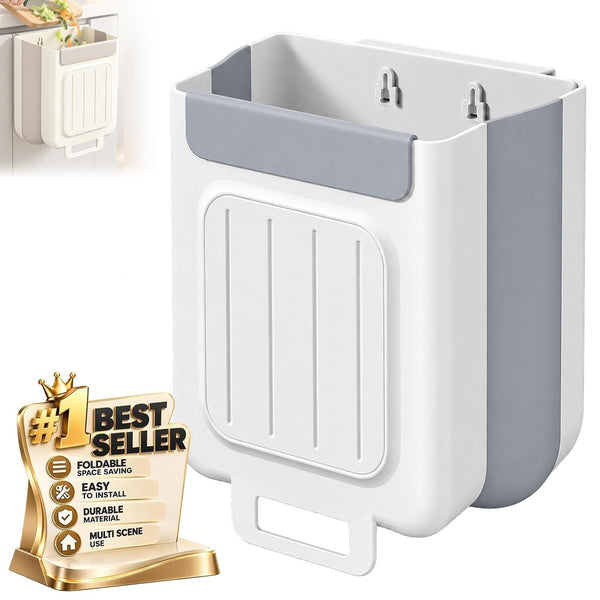Hanging Kitchen Trash Can for Cabinet Door, Space-Saving Waste Bin