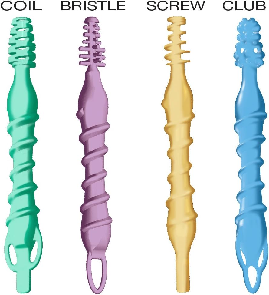 4 Spin-Safe Reusable and Flexible Ear Cleaner Kit