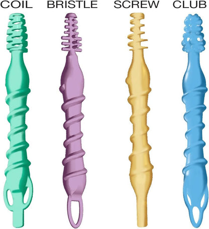 4 Spin-Safe Reusable and Flexible Ear Cleaner Kit