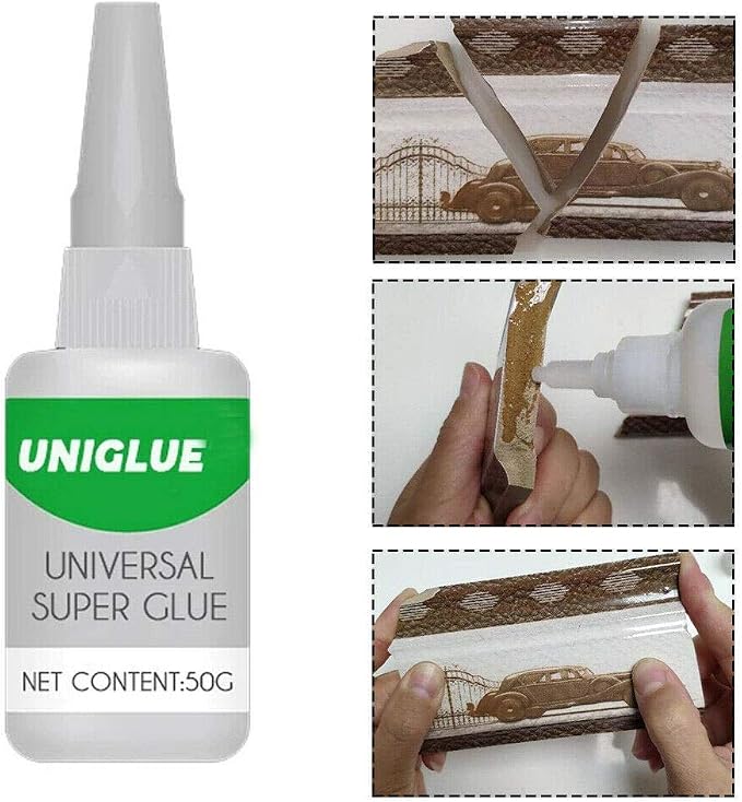 2Pcs Unique Universal Super Glue Strong Plastic Glue - Instant Fix Clear Glue Liquid, Waterproof