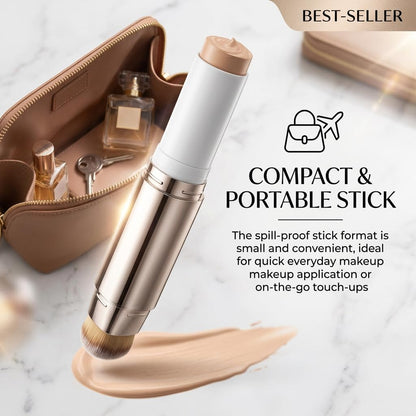 4-in-1 Dual-Ended Color-Changing Natural Longwear Foundation Stick