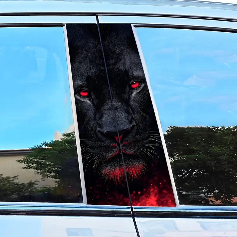 2PCS Animal Background Car Stickers Protective Stickers