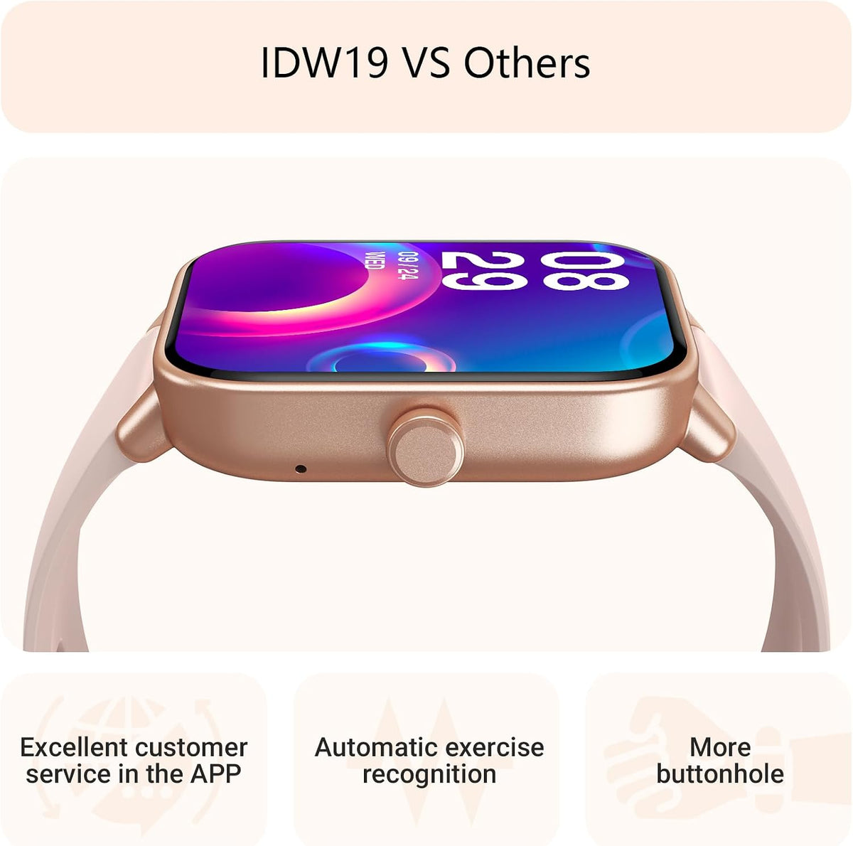 2.01"Touchscreen Smartwatch Sports Tracking Fitness Device