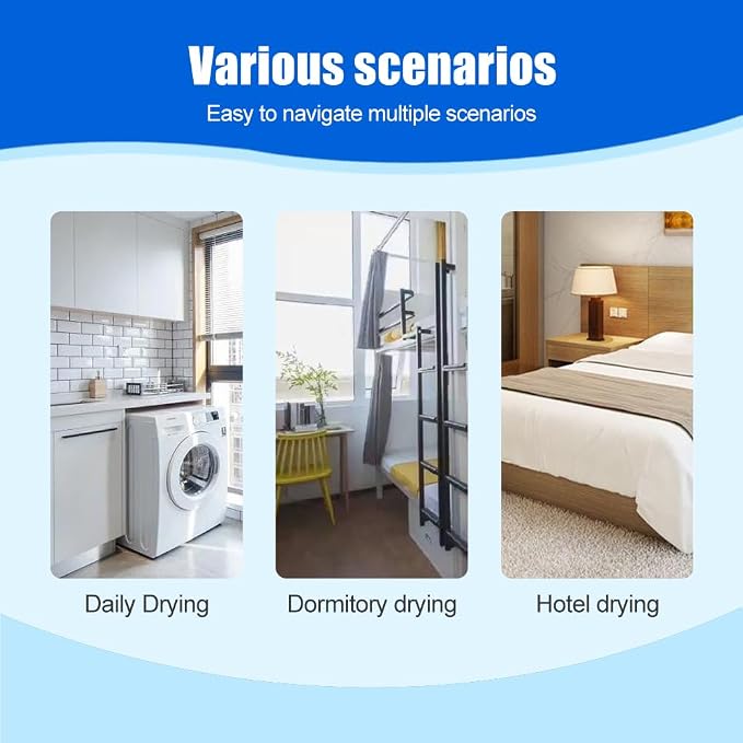 3-Meter Outdoor Retractable Clothesline – Portable, Non-Slip Nylon Material