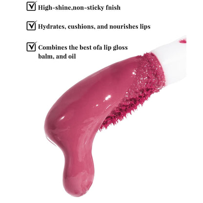 12 Pcs Lip Gloss Set with Glossy and Soft Brush Non-Sticky Moisturizing Lipgloss