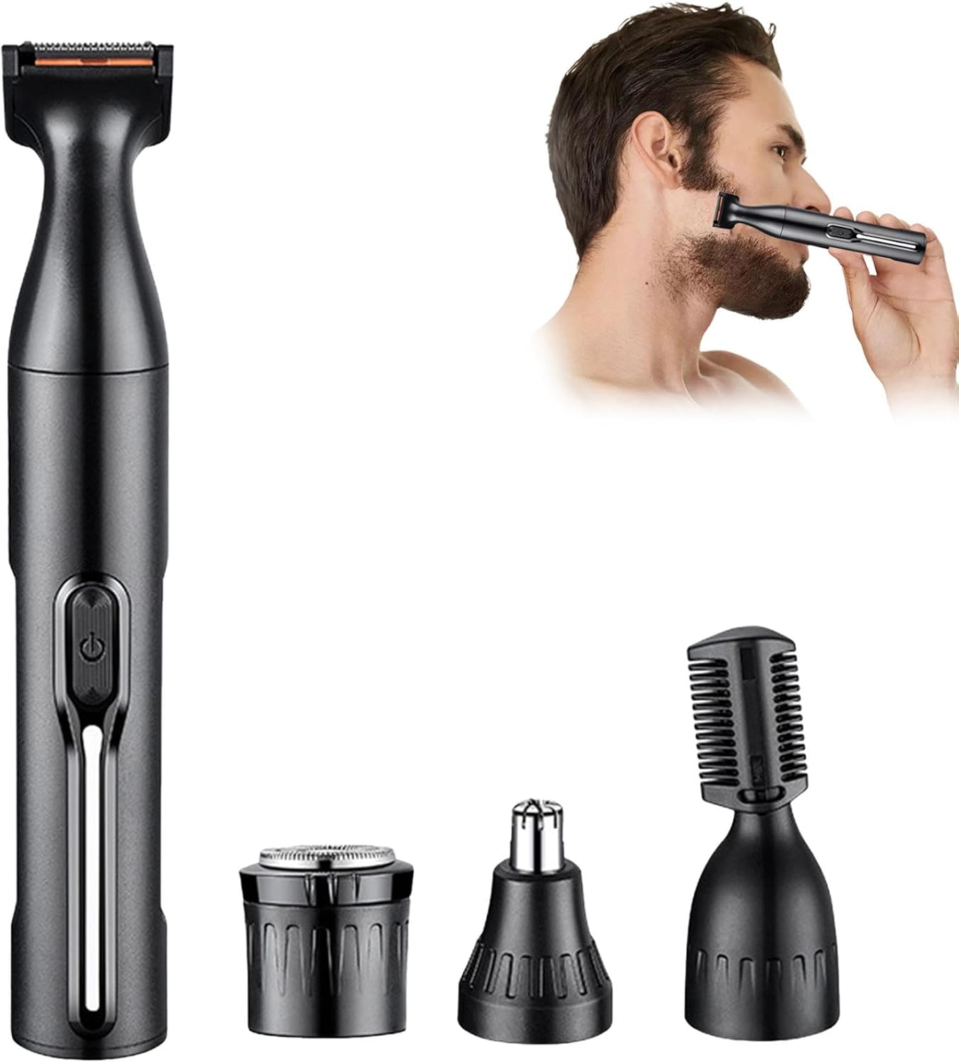 4-in-1 Men's Multifunctional Electric Shaver and Nose Hair Trimmer